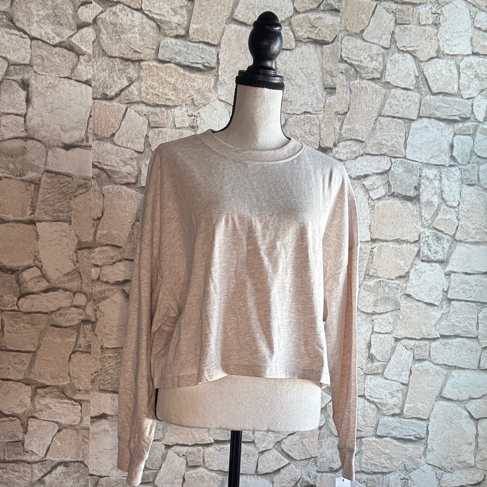 Calvin Klein Performance Heather off white/light brown Long Sleeve Tee
